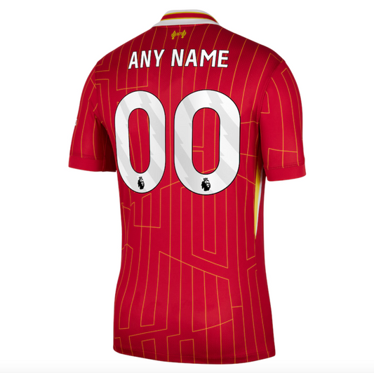 Custom Name Liverpool Home 24/25 Jersey